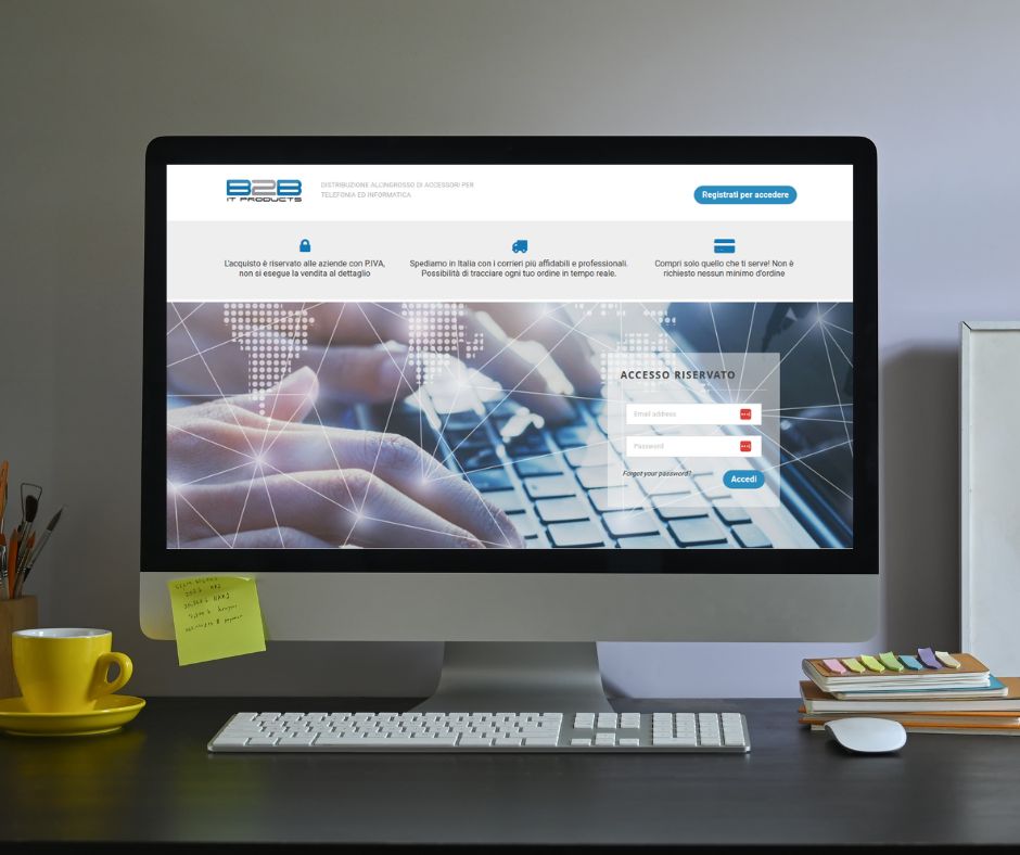 Private eCommerce B2B sviluppato per ITProducts con accesso riservato e cataloghi personalizzati